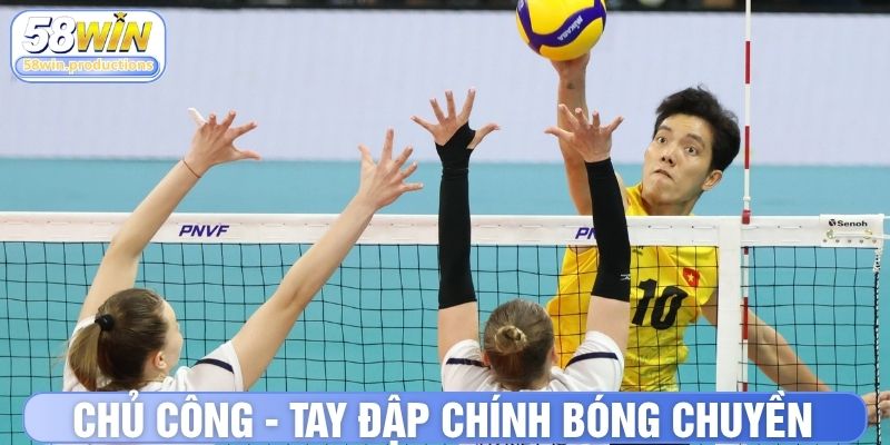Đội hình bóng chuyền chủ công