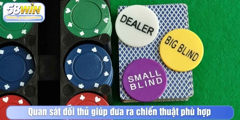 Quan sát đối thủ giúp đưa ra chiến thuật phù hợp