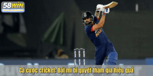 Cá cược cricket: Bật mí bí quyết tham gia hiệu quả