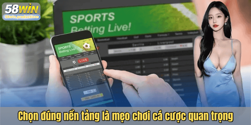 Chọn đúng nền tảng là mẹo chơi cá cược quan trọng