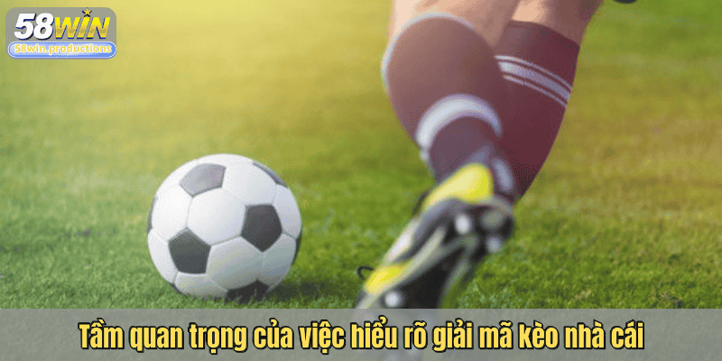 Tầm quan trọng của việc hiểu rõ giải mã kèo nhà cái