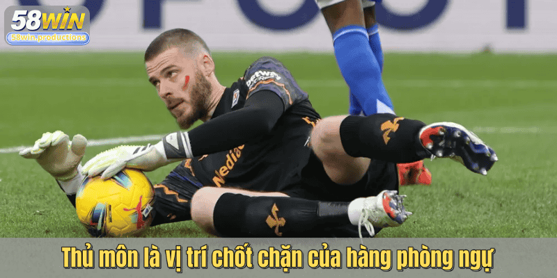 Thủ môn là vị trí chốt chặn của hàng phòng ngự