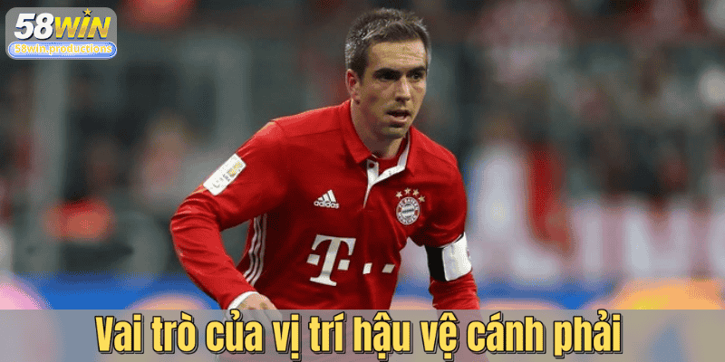 Vai trò của vị trí hậu vệ cánh phải