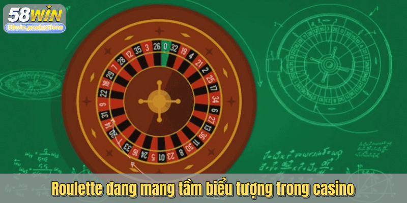 Roulette đang mang tầm biểu tượng trong casino
